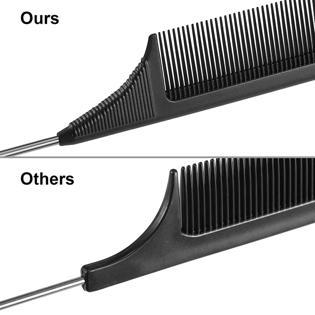 3-Piece Rat Tail Comb Set – Sectioning & Styling