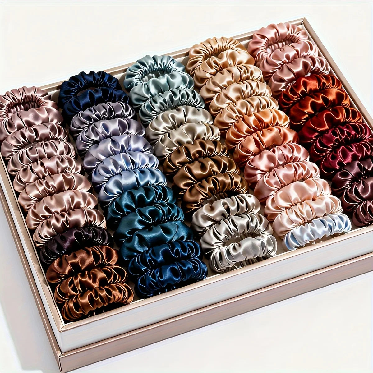17-Piece Satin Scrunchie Set – Everyday Hair Essentials