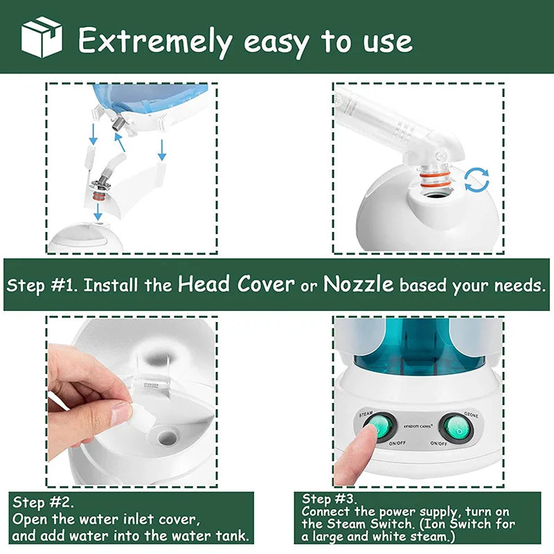 2-in-1 Hair & Facial Steamer