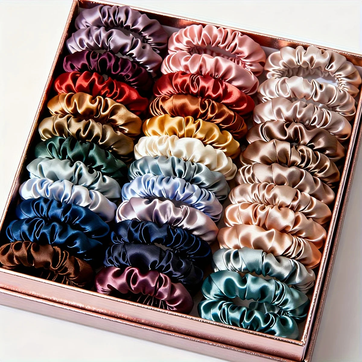 17-Piece Satin Scrunchie Set – Everyday Hair Essentials