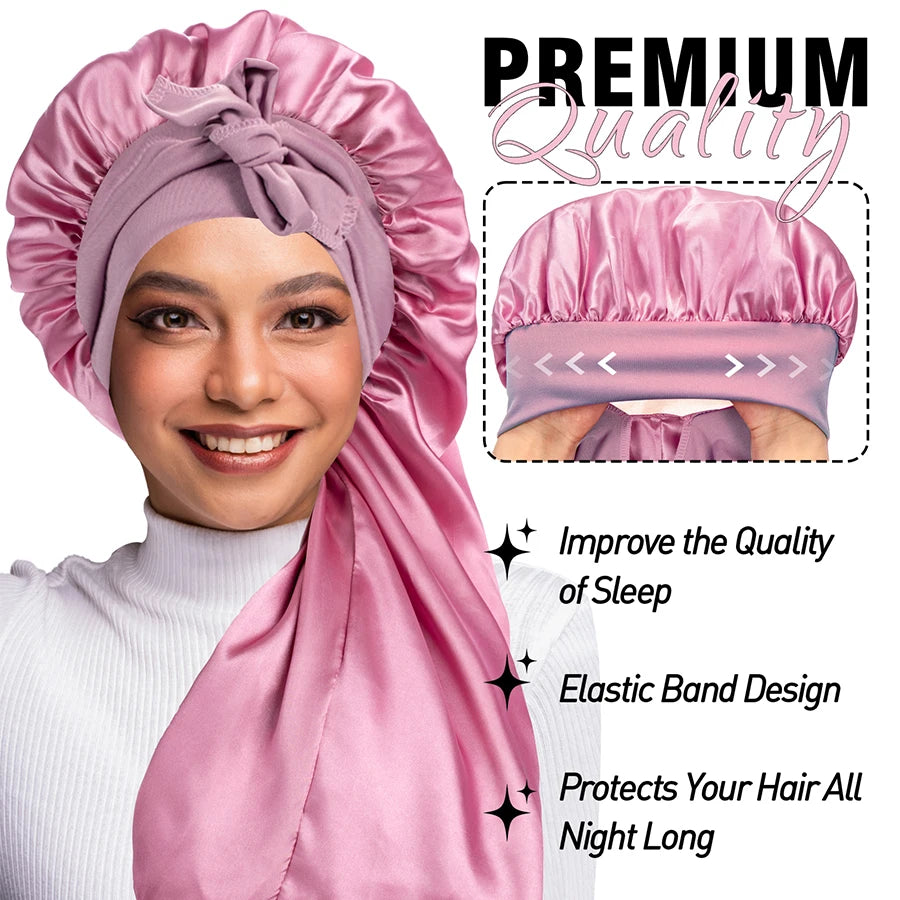 Extra-Large Satin Bonnet