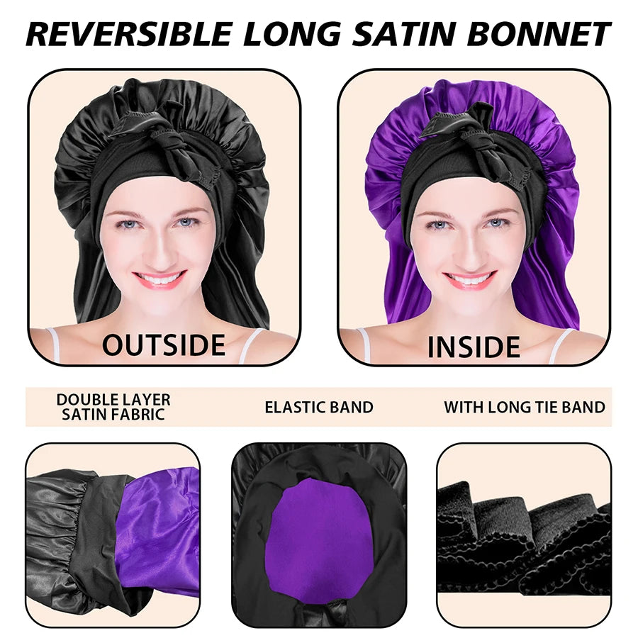 Extra-Large Satin Bonnet