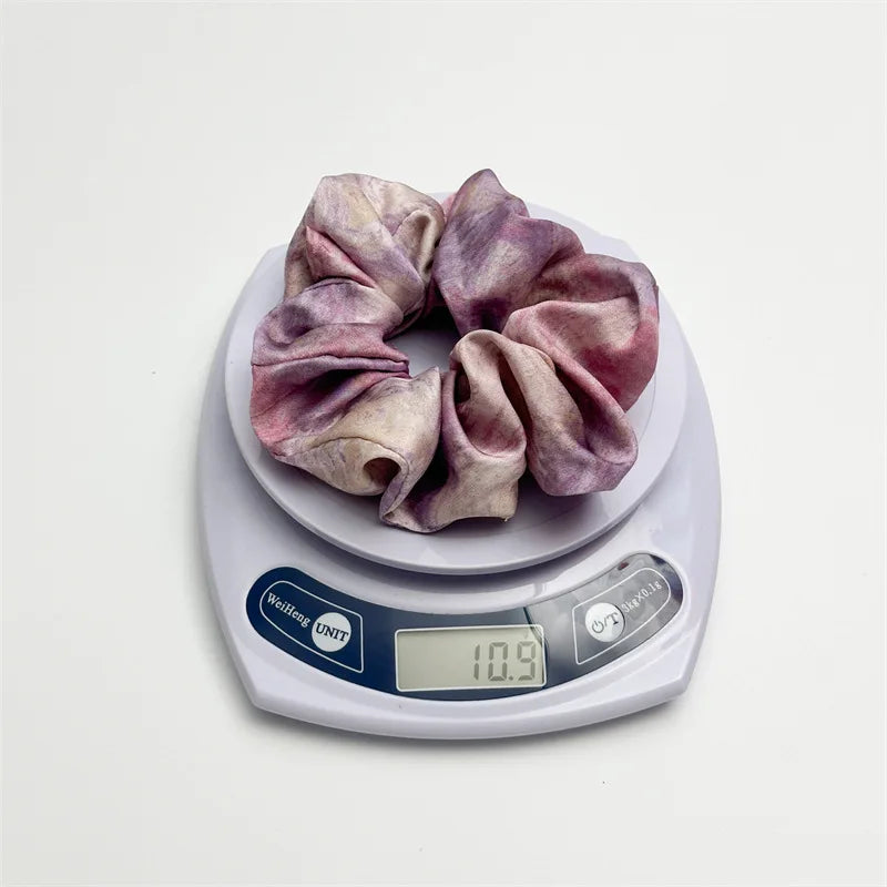 Floral Satin Scrunchies Set