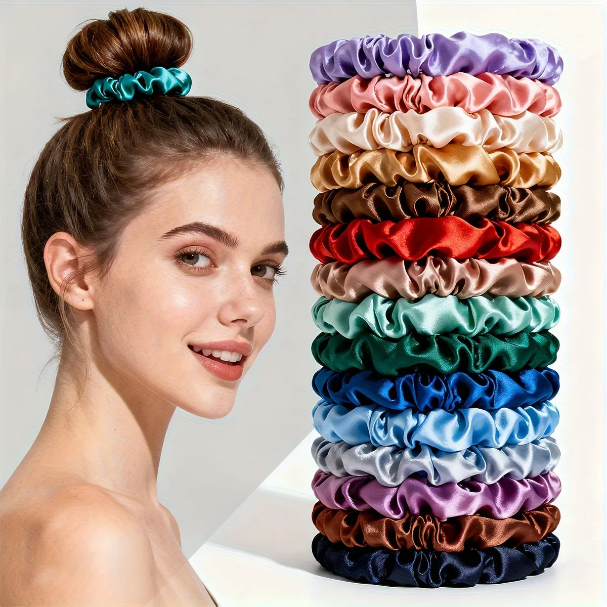 17-Piece Satin Scrunchie Set – Everyday Hair Essentials